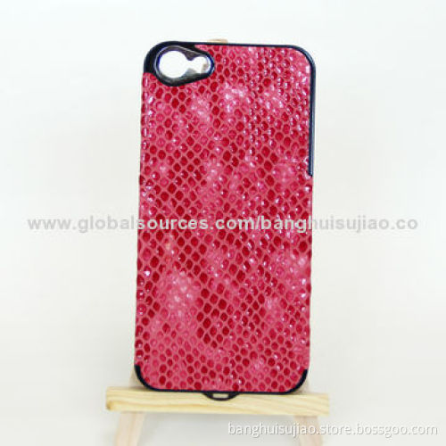 Red Leather Phone Case for iPhone 5/5S, Many Colors and Styles Available